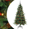 Vidaxl kunstmatige inklapbare kerstboom groen 150 cm pe en pvc