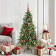 Vidaxl kunstmatige inklapbare kerstboom groen 150 cm pe en pvc