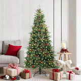 Vidaxl kunstmatige inklapbare kerstboom groen 180 cm pe en pvc - afbeelding 1