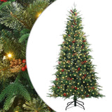 Vidaxl kunstmatige inklapbare kerstboom groen 180 cm pe en pvc - afbeelding 2