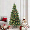 Vidaxl kunstmatige inklapbare kerstboom groen 210 cm pe en pvc