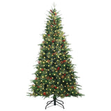 Vidaxl kunstmatige inklapbare kerstboom groen 210 cm pe en pvc - afbeelding 3