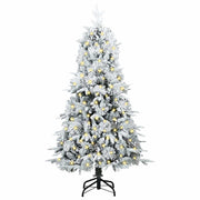 Vidaxl kunstmatige inklapbare kerstboom groen 120 cm pe en pvc - afbeelding 3