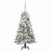 Vidaxl kunstmatige inklapbare kerstboom wit 120 cm pe en pvc