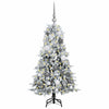 Vidaxl kunstmatige inklapbare kerstboom wit 120 cm pe en pvc