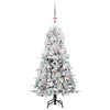 Vidaxl kunstmatige inklapbare kerstboom wit 120 cm pe en pvc