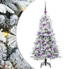 Vidaxl kunstmatige inklapbare kerstboom wit 120 cm pe en pvc
