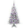 Vidaxl kunstmatige inklapbare kerstboom wit 120 cm pe en pvc