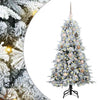 Vidaxl kunstmatige inklapbare kerstboom wit 150 cm pe en pvc