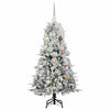 Vidaxl kunstmatige inklapbare kerstboom wit 150 cm pe en pvc