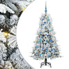 Vidaxl kunstmatige inklapbare kerstboom wit 150 cm pe en pvc