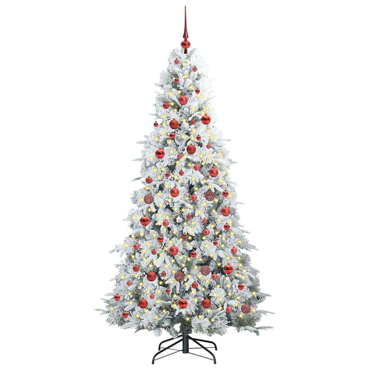 Vidaxl kunstmatige inklapbare kerstboom wit 180 cm pe en pvc