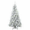 Vidaxl kunstmatige inklapbare kerstboom wit 180 cm pe en pvc