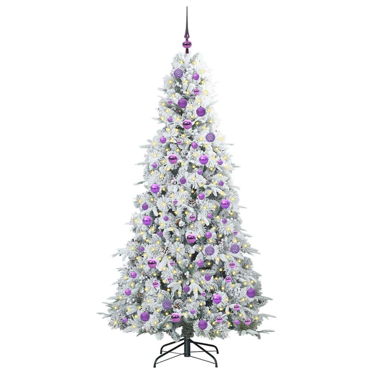 Vidaxl kunstmatige inklapbare kerstboom wit 180 cm pe en pvc