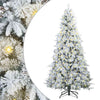 Vidaxl kunstmatige inklapbare kerstboom wit 240 cm pe en pvc
