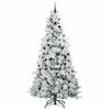 Vidaxl kunstmatige inklapbare kerstboom wit 240 cm pe en pvc