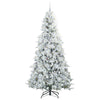 Vidaxl kunstmatige inklapbare kerstboom wit 240 cm pe en pvc