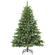 Vidaxl kunstkerstboom met 150 led met standaard groen 150 cm pe en pvc - afbeelding 3