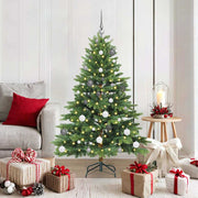 Vidaxl kunstkerstboom met 150 led met standaard groen 150 cm pe en pvc - afbeelding 1