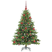 Vidaxl kunstkerstboom met 150 led met standaard groen 150 cm pe en pvc - afbeelding 3
