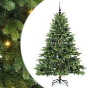 Vidaxl kunstkerstboom met 150 led met standaard groen 150 cm pe en pvc - afbeelding 2