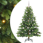 Vidaxl kunstkerstboom met 150 led met standaard groen 150 cm pe en pvc - afbeelding 1