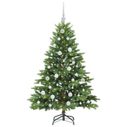 Vidaxl kunstkerstboom met 150 led met standaard groen 150 cm pe en pvc - afbeelding 3