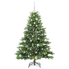 Vidaxl kunstkerstboom met 150 led met standaard groen 150 cm pe en pvc