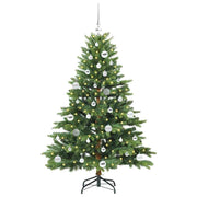 Vidaxl kunstkerstboom met 150 led met standaard groen 150 cm pe en pvc - afbeelding 3
