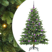 Vidaxl kunstkerstboom met 150 led met standaard groen 150 cm pe en pvc - afbeelding 2