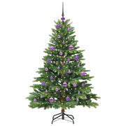 Vidaxl kunstkerstboom met 150 led met standaard groen 150 cm pe en pvc - afbeelding 3