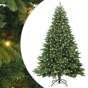 Vidaxl kunstkerstboom met 300 led met standaard groen 180 cm pe en pvc - afbeelding 2