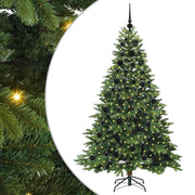 Vidaxl kunstkerstboom met 300 led met standaard groen 180 cm pe en pvc - afbeelding 2