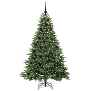 Vidaxl kunstkerstboom met 300 led met standaard groen 180 cm pe en pvc - afbeelding 3