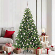 Vidaxl kunstkerstboom met 300 led met standaard groen 180 cm pe en pvc - afbeelding 1
