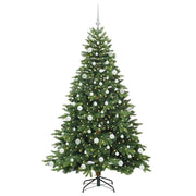 Vidaxl kunstkerstboom met 300 led met standaard groen 180 cm pe en pvc - afbeelding 3