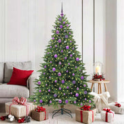 Vidaxl kunstkerstboom met 300 led met standaard groen 180 cm pe en pvc - afbeelding 1