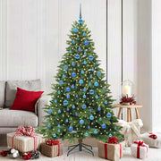 Vidaxl kunstkerstboom met 300 led met standaard groen 180 cm pe en pvc - afbeelding 1
