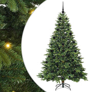 Vidaxl kunstkerstboom met 300 led met standaard groen 210 cm pe en pvc - afbeelding 2