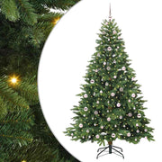 Vidaxl kunstkerstboom met 300 led met standaard groen 210 cm pe en pvc - afbeelding 2