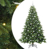 Vidaxl kunstkerstboom met 300 led met standaard groen 210 cm pe en pvc
