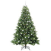 Vidaxl kunstkerstboom met 300 led met standaard groen 210 cm pe en pvc - afbeelding 3