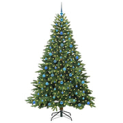 Vidaxl kunstkerstboom met 300 led met standaard groen 210 cm pe en pvc - afbeelding 3