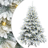 Vidaxl kunstkerstboom met 150 led met standaard wit 120 cm pe en pvc