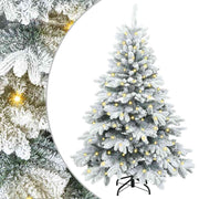 Vidaxl kunstkerstboom met 150 led met standaard wit 120 cm pe en pvc - afbeelding 2