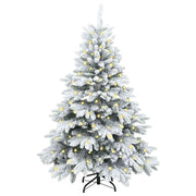 Vidaxl kunstkerstboom met 150 led met standaard wit 120 cm pe en pvc - afbeelding 3