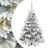 Vidaxl kunstkerstboom met 150 led met standaard wit 120 cm pe en pvc - afbeelding 2