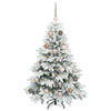 Vidaxl kunstkerstboom met 150 led met standaard wit 120 cm pe en pvc