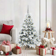 Vidaxl kunstkerstboom met 150 led met standaard wit 120 cm pe en pvc - afbeelding 1