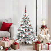 Vidaxl kunstkerstboom met 150 led met standaard wit 120 cm pe en pvc - afbeelding 1